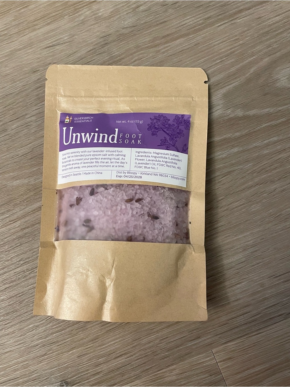 NIP Unwind Lavender Foot Soak Salts